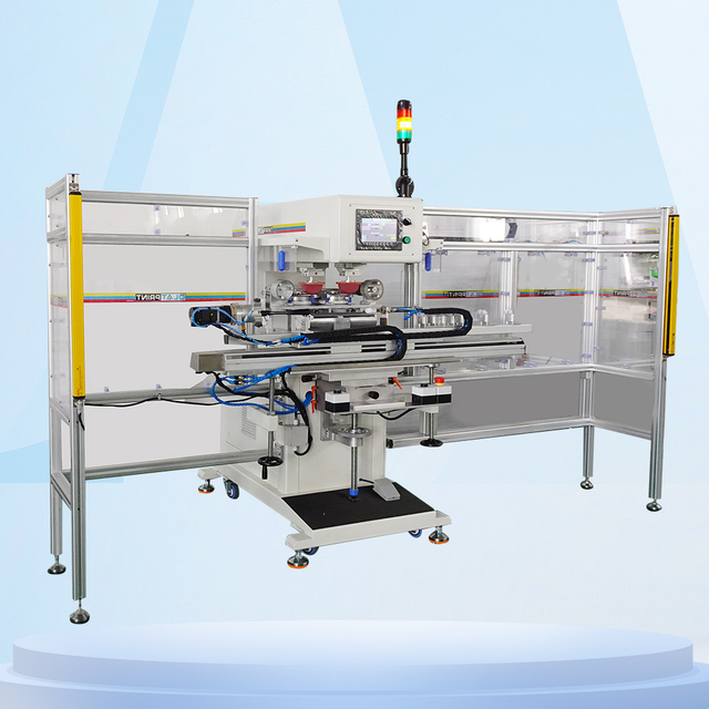 360° markless overprinting: two-color servo fishing rod pad printing machine