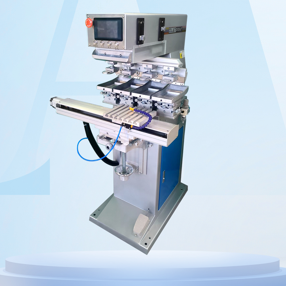4-Color Servo Shuttle Pad Printing Machine with Inkwell System