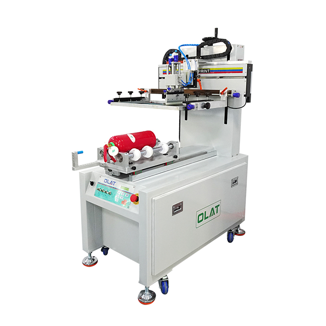 Long Life Fire Extinguisher Curved Screen Printing Machine