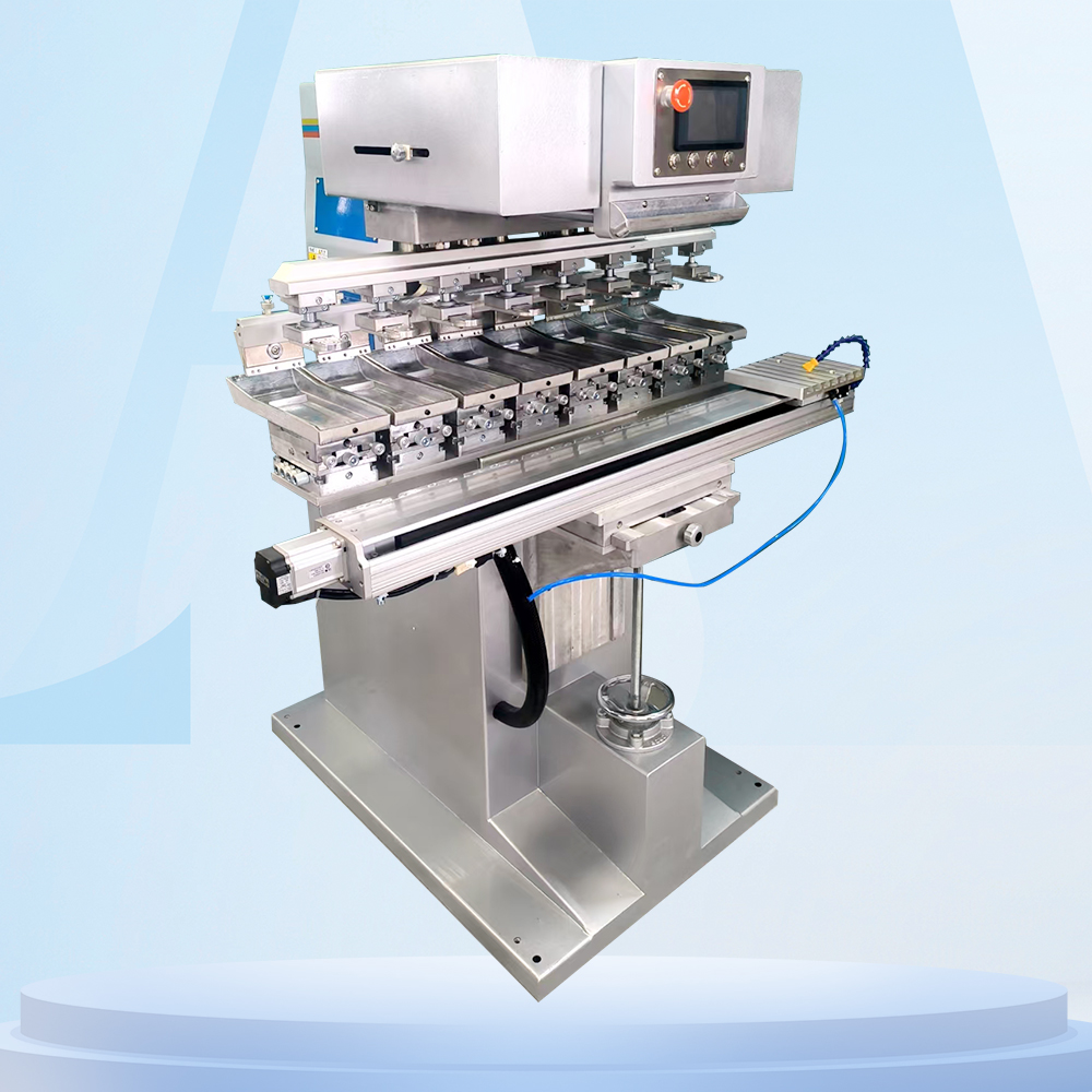 High-End 8-Color Servo Linear Pad Printer | For Complex Multicolor Graphics