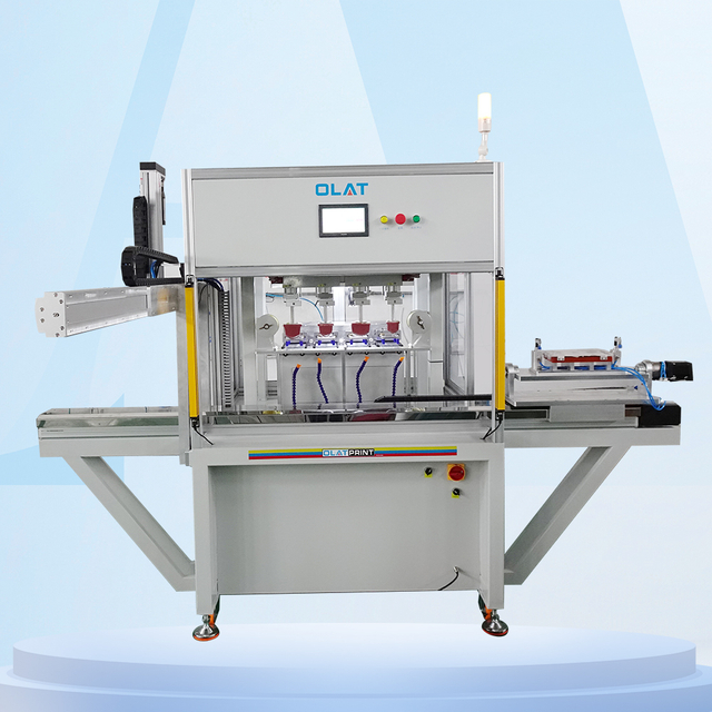 Four-color servo automatic blanking pad printing machine